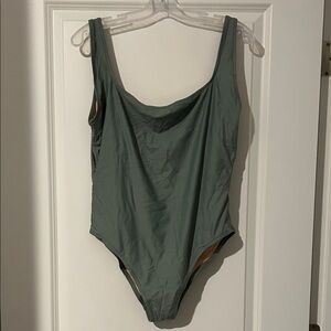 Madewell Sage Green One-Piece Swimsuit
